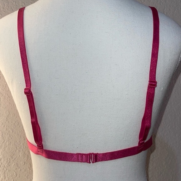 FREE People Bright Eyes Bralette and Lace Thong Set Pink New With Tags SZ Small - Picture 3 of 9